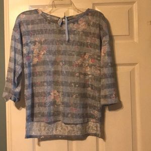 Summer weight striped sweater